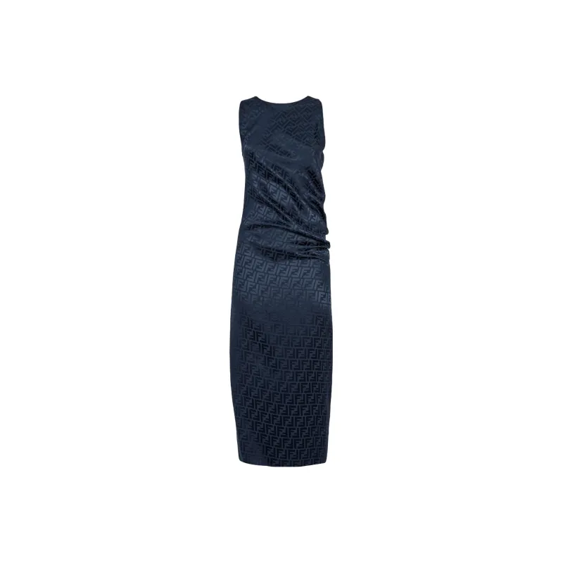 FENDI Monogrammed Silk Dress-0