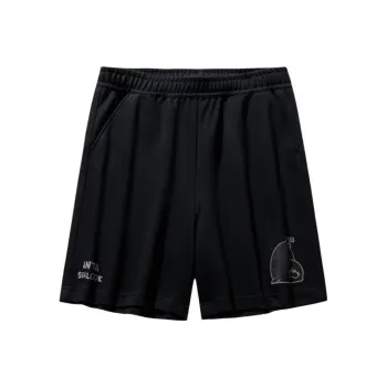 Anta x HAIBAOKANKAN,LIANMINGKUAN Sports Life Collection Casual Shorts Men's Basic Black