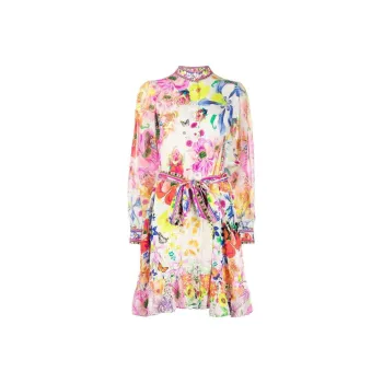 CAMILLA Long-Sleeved Dresses Women's White
