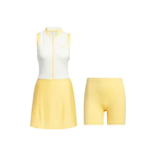 Adidas Ultimate365 Sleeveless Dress Sleeveless Dress Women's Yellow White