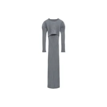 LOEWE FW24 Long Sleeved Dresses Women's Gray