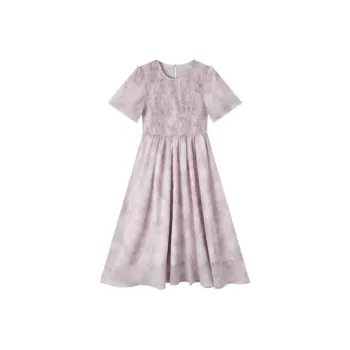 EICHITOO Short Sleeved Dresses Women's Fuchsia Pattern
