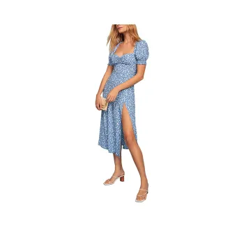REFORMATION Short-Sleeved Dresses Women's Mary Blue