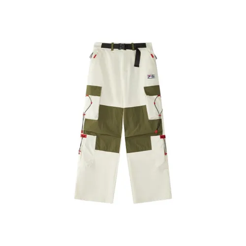 FILA FUSION x ROUND TWO SS25 Cargo Pants Women's Beige/Ecru BG
