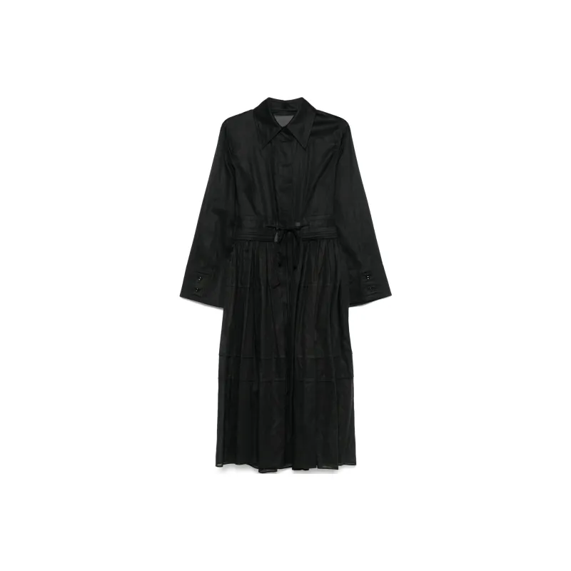 JIL SANDER Cut Out Poplin Shirt Dress-0