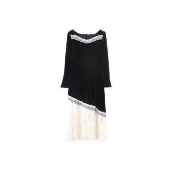 AHDO Long Sleeved Dresses Women's Black