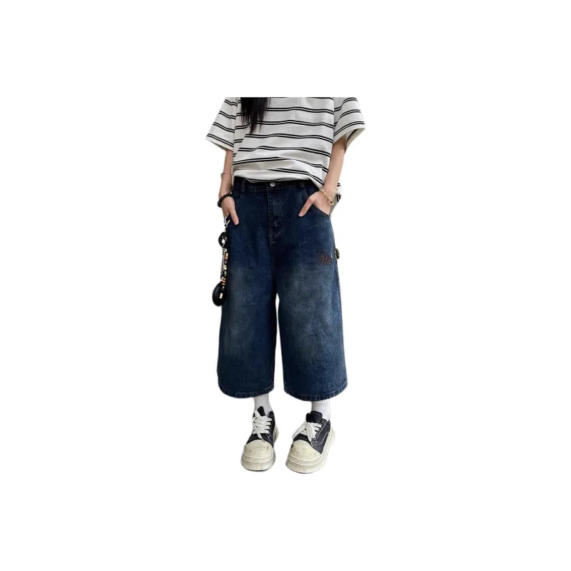 KVIV Denim Shorts Men Blue -0