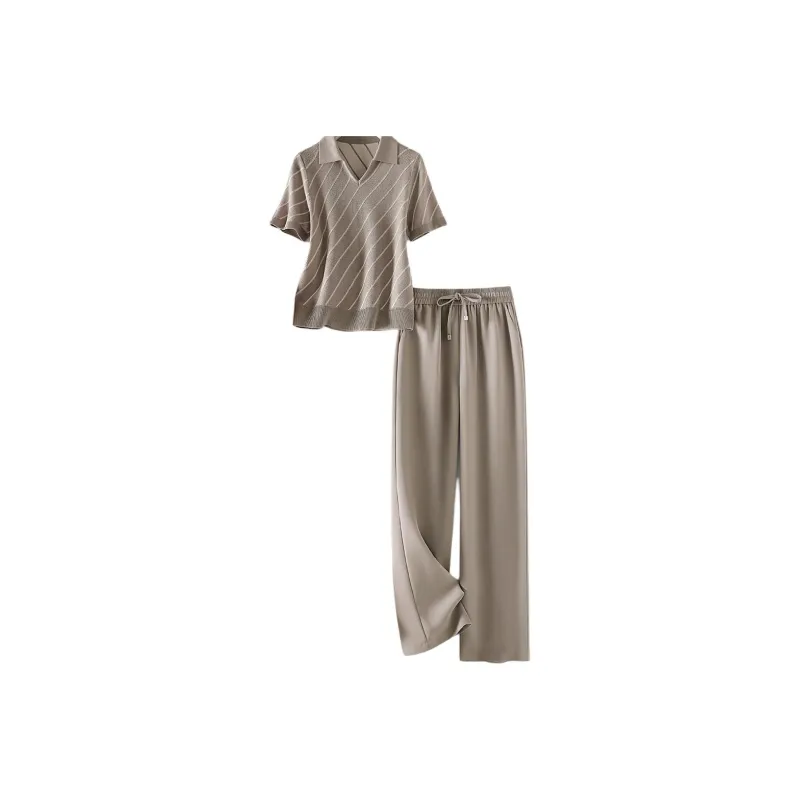 IHIMI SS24 Casual Suit Women's Dove Gray-0