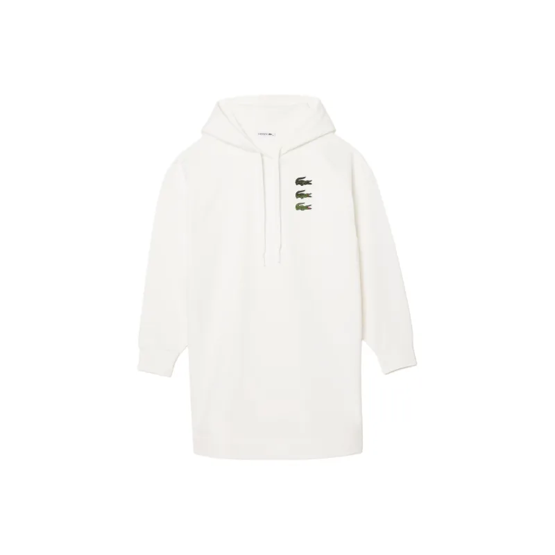LACOSTE Long Sleeved Dress Women's White-0