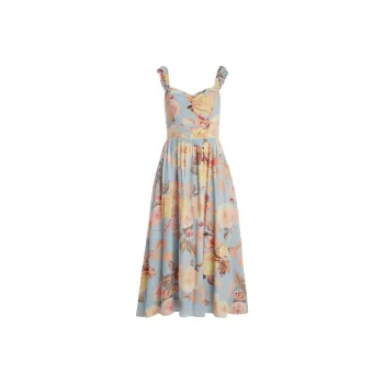 GUESS Susanna Midi Dress Sleeveless Dress Women's Multicolor