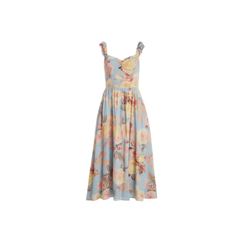GUESS Susanna Midi Dress Sleeveless Dress Women's Multicolor-0