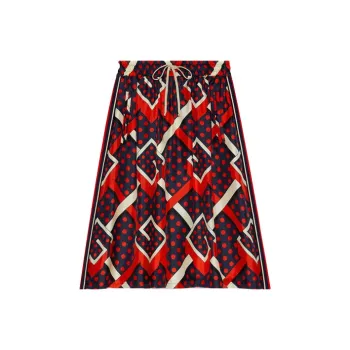 GUCCI Skirt 'Red/Ivory'