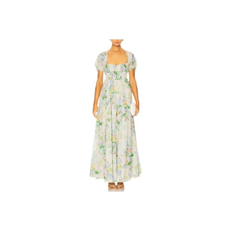 Selkie Collection Short Sleeved Dress Women's Multicolor-0