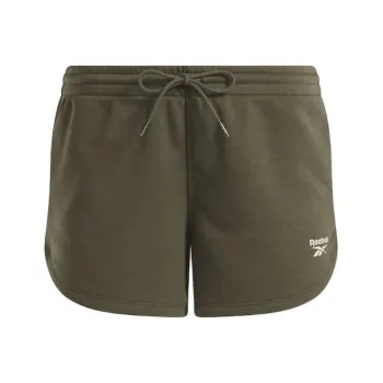 Reebok Dentity French Terry Shorts Casual Shorts Women's Dark Green