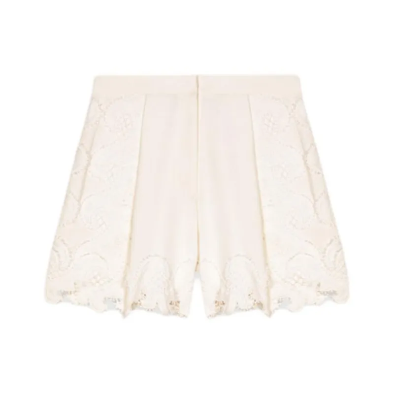 Maje Guipure Lace detail Shorts-0