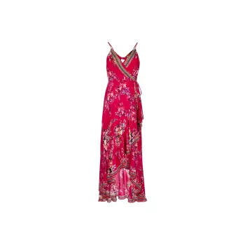 CAMILLA Floral-print Silk Maxi Dress