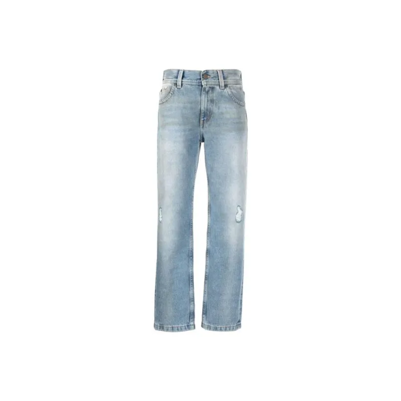 PALM ANGELS Distressed effect Straight leg Jeans-0