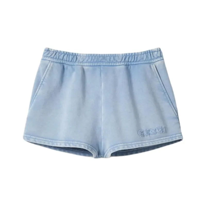 GUCCI Casual Shorts Women's Light Blue-0