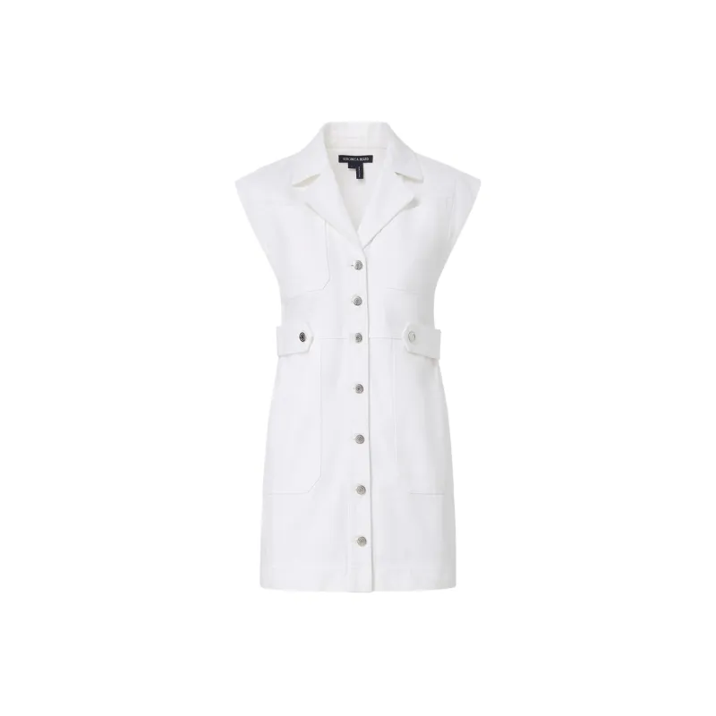 Veronica Beard Jax Notched-collar Cotton Dress-0