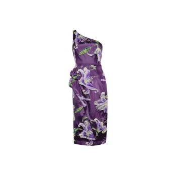 Marchesa Notte Square neck Draped Gown