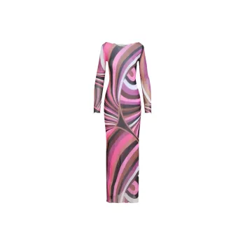 Pucci Iride print Tulle Dress