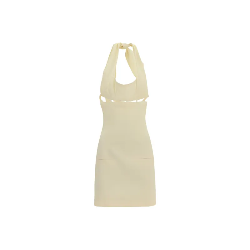 Jacquemus Sleeveless Dresses Women's Yellow-0