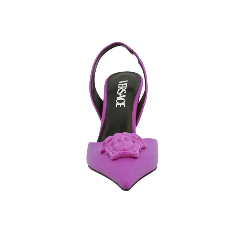 FANSIZHE La Medusa Chunky Heel High Heels Women's Purple-4