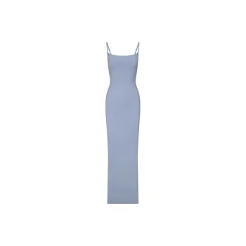 SKIMS FITS EVERYBODY LONG SLIP DRESS Slip Dresses Women's SLATE/Slate