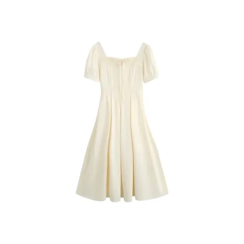 Yvetteclassic Short Sleeved Dress Women's White