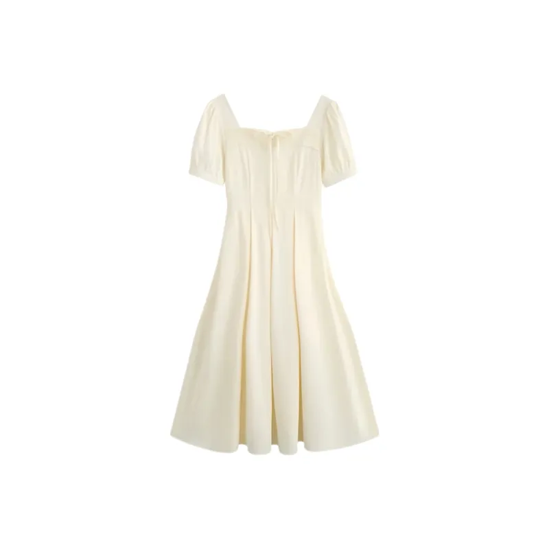 Yvetteclassic Short Sleeved Dress Women's White-0