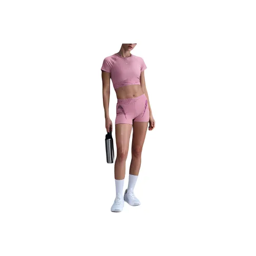 Nike Pro Women's Mid Rise 3' Graphic Biker Shorts