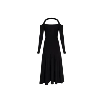 Alaia Long-Sleeved Dresses Women's Black