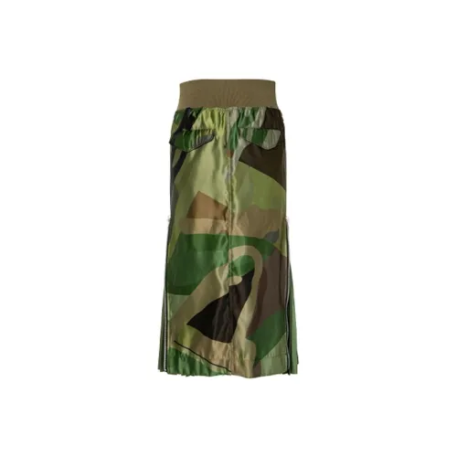 KAWS X Sacai Women'ss Camo Skirt