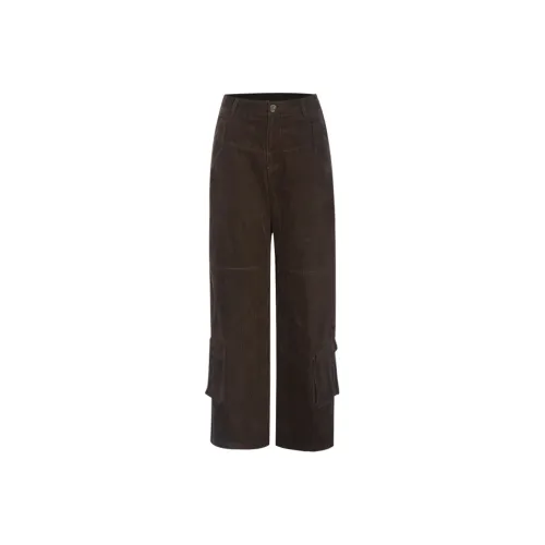 Little Pull Cargo Pants Women's Dark Coffee