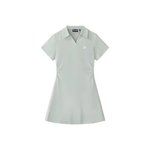 FILA FUSION FUSIONEERFUSION LIFE Short Sleeved Dress Women's Pea Pod Green L G