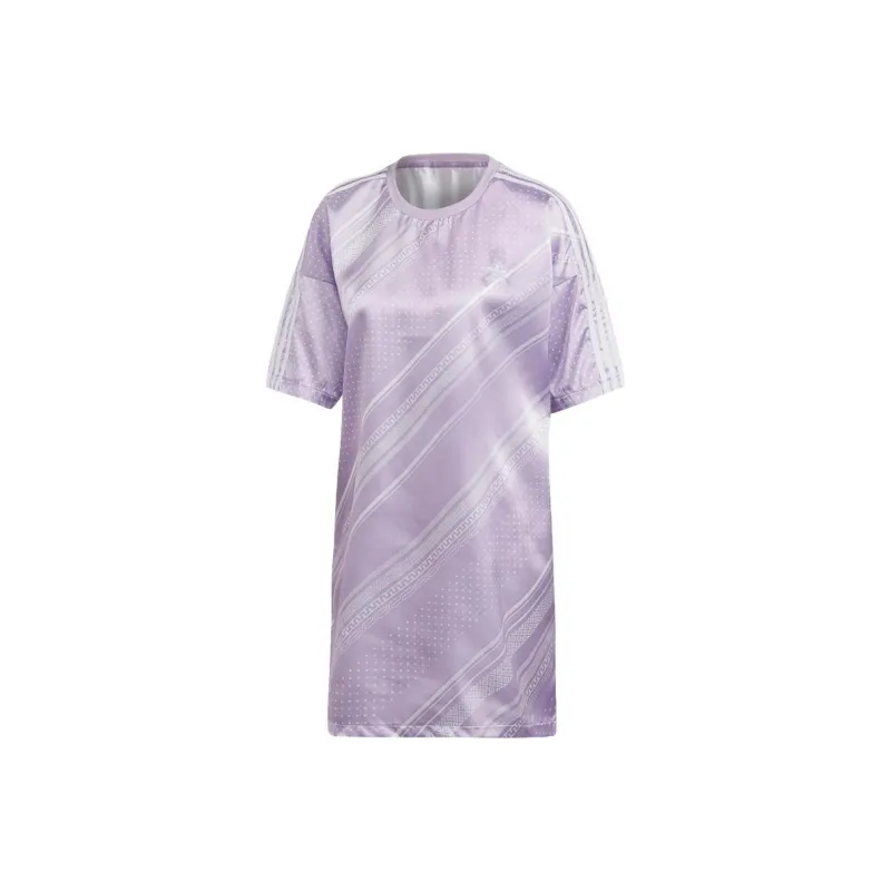 Adidas Originals Short Sleeved Dresses Women's Purple-0