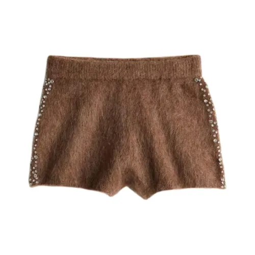 H&M A/W 2024 Casual Shorts Women's Brown