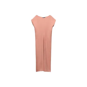 ZARA Short-Sleeved Dresses Women's Pink