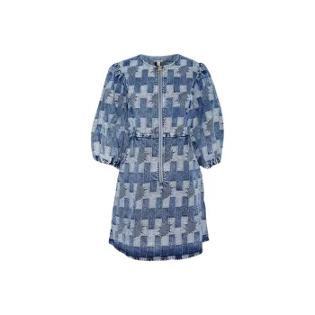 BARBOUR SS24 Short Sleeved Dress Women's Blue