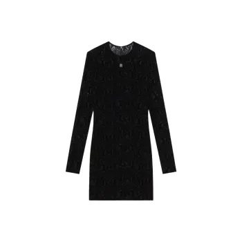 Givenchy Flocked Mini Dress 'Black'