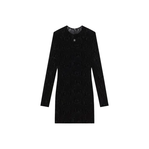 Givenchy Flocked Mini Dress 'Black'