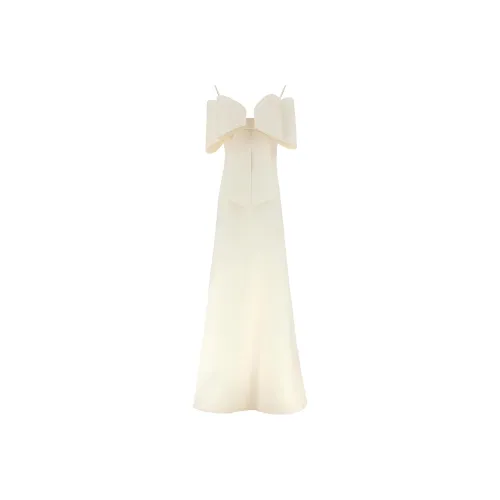 MACH & MACH Slip Dresses Women's White