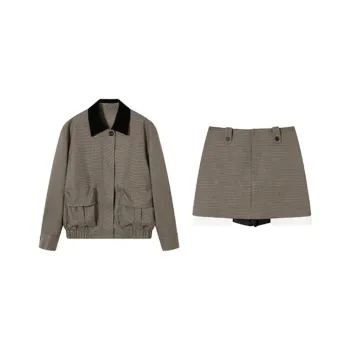 Aghr Casual Suit Women's Houndstooth