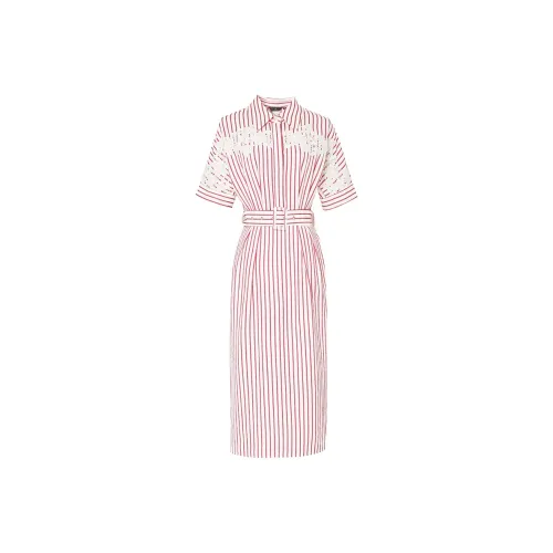 Duffy Fashion Short-Sleeved Dresses Women's Apricot Red