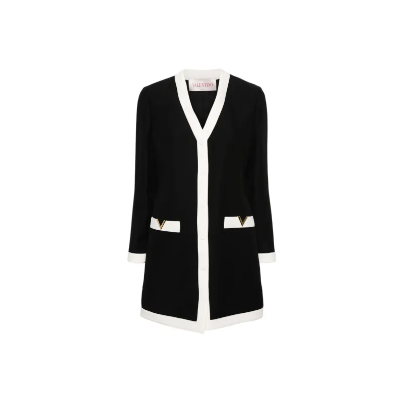Valentino Pap Button Down Midi Dress-0