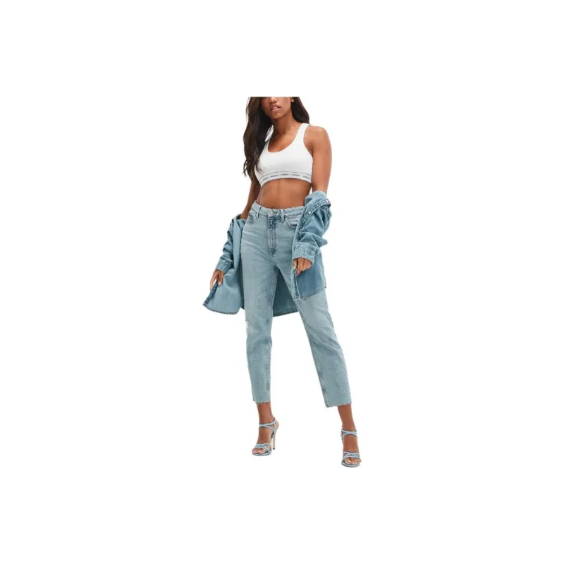 GUESS Eco Slim Mom Jeans Jeans Women's Blue-0