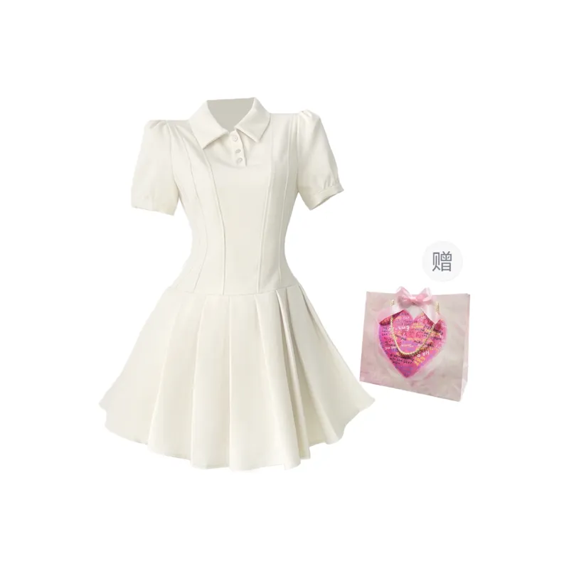 Peaches Peaches Short Sleeved Dress Women's-22