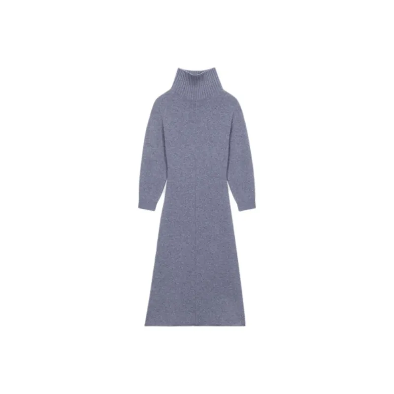 Maje Long Sleeved Dress Women's Gray-0