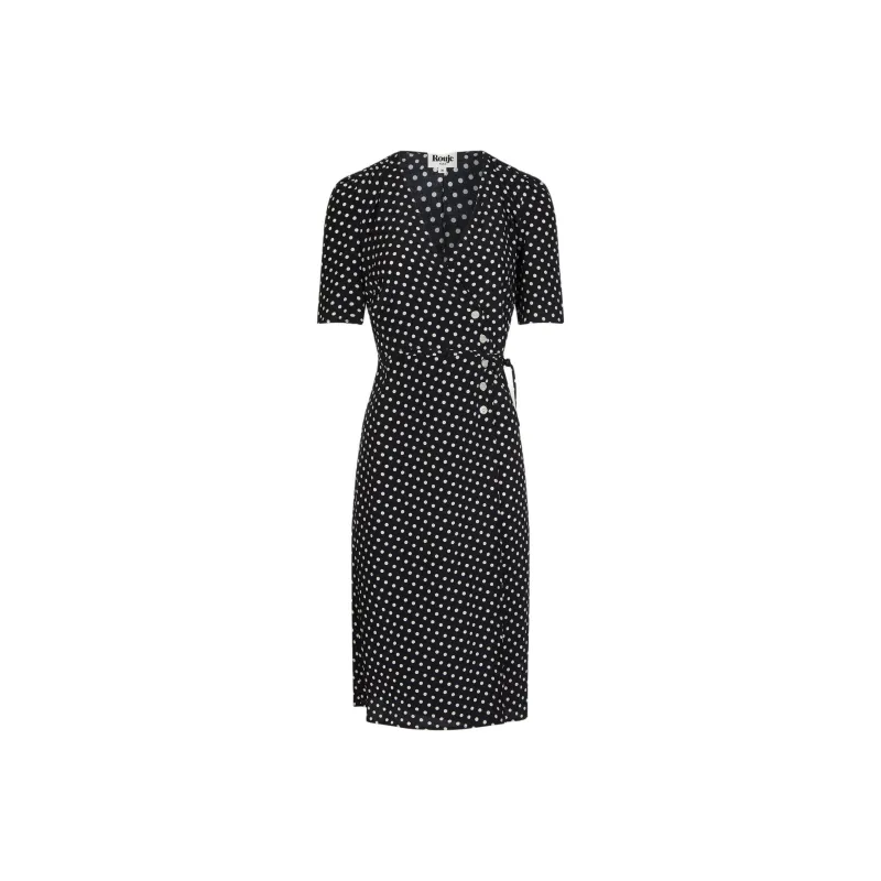 Rouje GABIN DRESS Short-Sleeved Dresses Women's Black-0