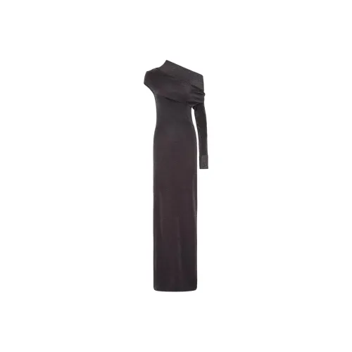 FENDI One Shoulder Glittered Long Dress